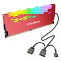 Coolmoon Ra-2 Ram Cooler High Efficiency 5v Argb Memory Module Heat Sink Light Effect Desktop Computer Memory Cooler.