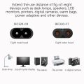 Power Extension Cord, Iec320 C7 to C8 Power Adapter Extension Cord with Switch Control with "8" Interface(null). 