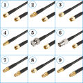 RG58 Cable BNC Male to SMA Male Plug RG-58 50 Ohm RF Extension Cable Connector Adapter RF Jumper Pigtail sma to bnc 15cm-100m. 