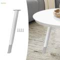 Adjustable Table Leg Multipurpose Adjustable Height Metal Pipe Legs for Office 425mm to 600mm White. 