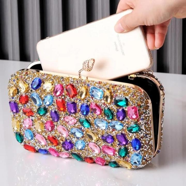 Evening%20Bag%20%20%20Handbag%20Rhinestone%20Clutch%20Wedding%20Purse%20Resin%20Inlay%20Bag%20-%20Image%204