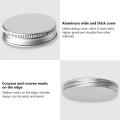 Containers: Empty Cosmetic Jars, Transparent Food, 10 Aluminum Caps, Storage Travel Bottles, Creams, Sample Jars, Round Plastic Jars.