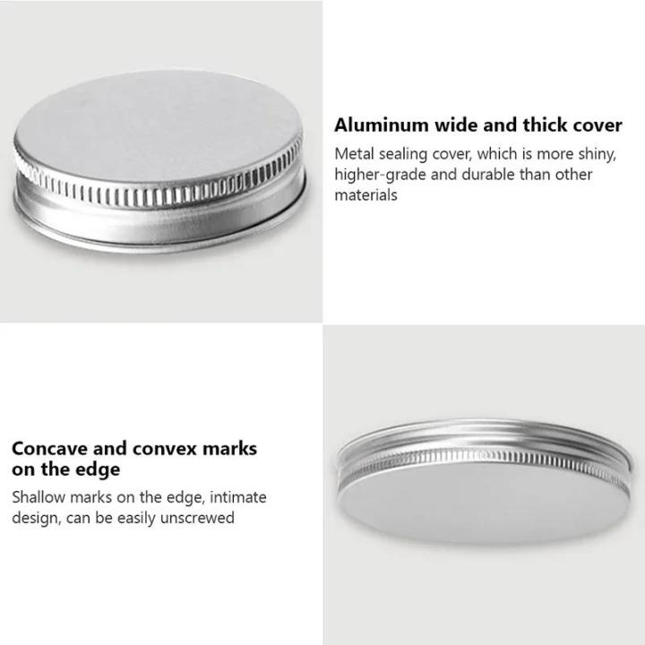 Containers:%20Empty%20Cosmetic%20Jars,%20Transparent%20Food,%2010%20Aluminum%20Caps,%20Storage%20Travel%20Bottles,%20Creams,%20Sample%20Jars,%20Round%20Plastic%20Jars%20-%20Image%202