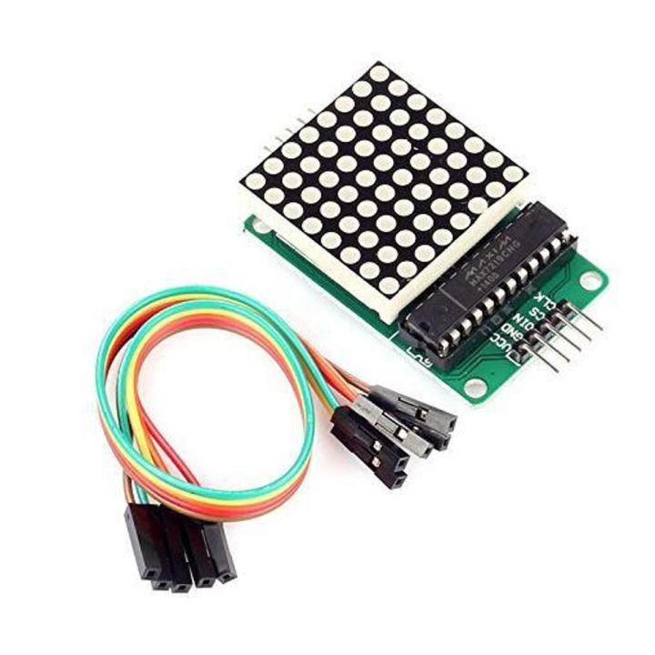 MAX7219 Red LED Dot Matrix Display Module MCU Control DIY Kit for Arduino