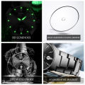 OPK 8105 Couple Quartz Watch Classic Fashion Waterproof Glow Tungsten Steel Band Luxury Date Week Men's and Women's Couple Watch. 