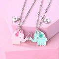 Cute Animal Magnet Necklaces for Women Girls Kawaii Best Friends Cat Rabbit Animal Pendant Chain BFF Friendship Jewelry Gifts.