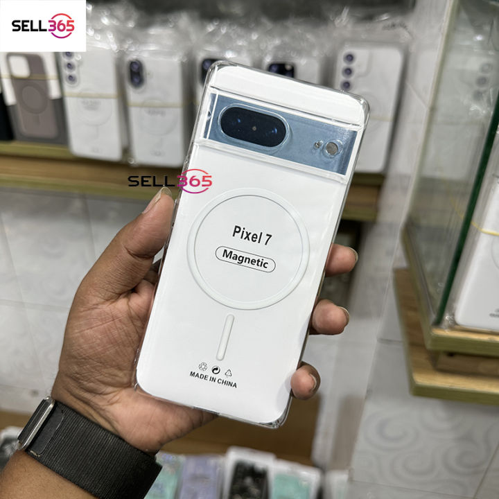 Google%20Pixel%207%20Berlia%20Transparent%20Magnatic%20Magsafe%20Anti%20Yellow%20Clear%20Protective%20Phone%20Case%20Back%20Cover%20-%20Image%202