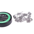 10pcs/box A1 twisted Fused Hive clapton coils premade wrap wires rda coil.