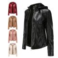 PU Leather Coat Women Woolen Jacket Spring Fall Winter Top Slim Korean Streetwear Moto Biker Punk Outwear Abrigos Mujer Invierno. 