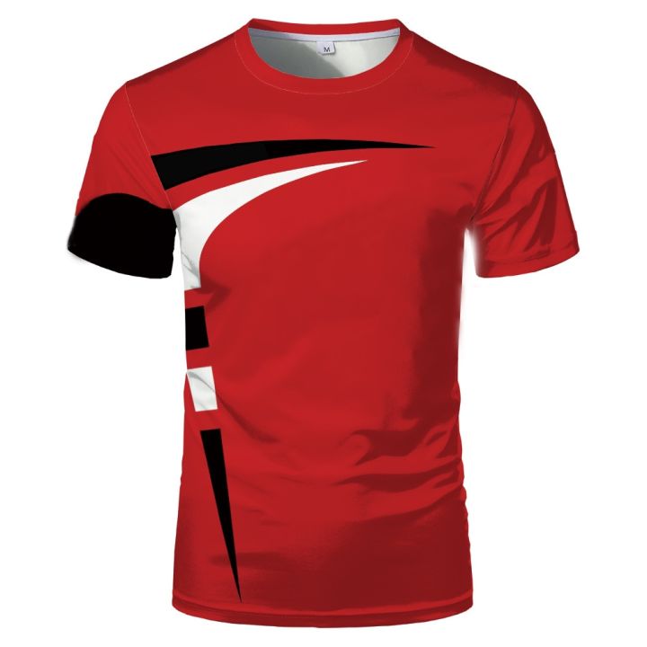 Summer%20Thin%20Section%20Round%20Neck%20Short%20Sleeve%20Simple%20Black%20Red%20and%20We%20Color%20Scheme%20Men's%20Top%20T-shirt%20Trend%20Bottoming%20Shirt%20Fash%20-%20Image%206