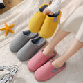 Winter Warm Plush Indoor Slippers Women Fashion Home Slipper Shoes Silent Slides For Bedroom Flat Floor Shoes Couple Slippers. 