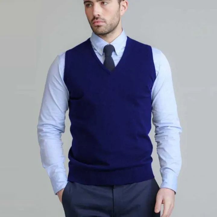Navy%20Blue%20Woolen%20Fashionable%20Sweater%20for%20Man%20-%20Image%202