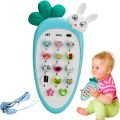 Baby Phone Toy Music Sound Telephone Sleeping Toys With Teether Simulation Phone Kids Infant Early Educational Toy Kids Gifts.