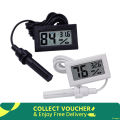 Mini Digital LCD Digital Thermometer Hygrometer Fridge Freezer Temperature Humidity Meter with Requires Battery. 
