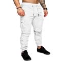 Mens Cargo Casual Solid Multi-pocket Trousers Pants Plus Size Joggers Sweatpants Male Cool Sport Pants. 
