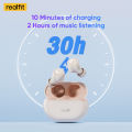 Realfit F4 Mini ANC Bluetooth Earphones 40dB Active Noice Cancellation HIFI Heavy Bass Wireless Earbuds for realme xiaomi.