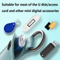 CHENG Leather Protective Cover Key Ring Holder Storage Bag Memory Stick Case USB Flash Drive U Disk Pouch.