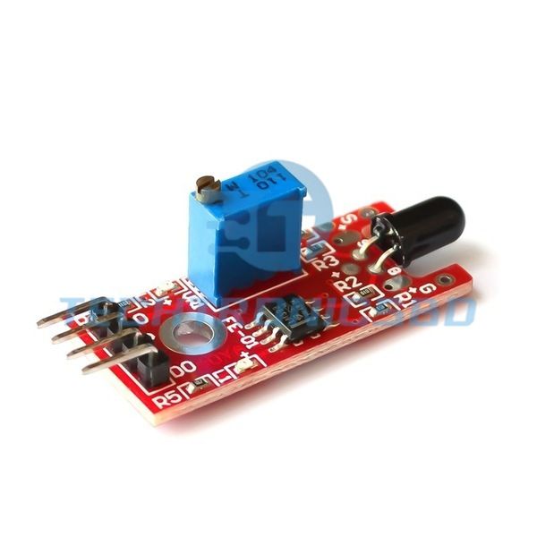 Flame Sensor Module KY-026 4-Pin (Red) | High-Sensitivity Fire Detection Sensor for Arduino, ESP32 & Raspberry Pi Projects