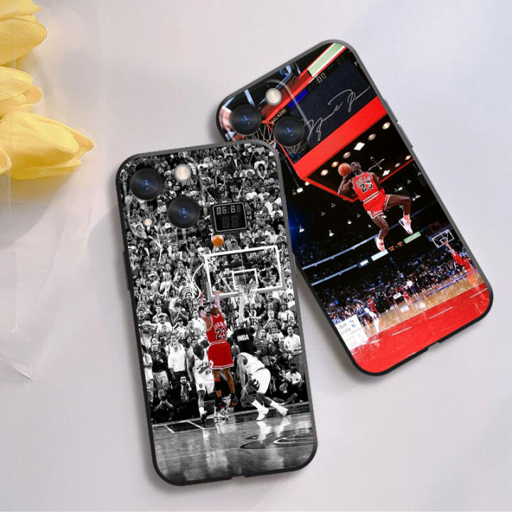 Basketball%20Goat%20J-Jordan%20Phone%20Case%20For%20Apple%20iPhone%2015%2014%2013%2012%2011%20SE%20XS%20XR%20X%207%208%206%20mini%20Plus%20Pro%20MAX%20Soft%20Black%20Cover%20-%20Image%203