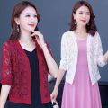【Popular Shawl】2023New Lace Cappa Coat Sun Protection Clothing Short Small Coat Summer All-Matching. 