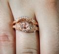 Finger Rings, 2 Pcs/Set Zircon Engagement Rings for Women, Wedding Rings Female Jewelry Chic Accessories, Perfect Gift for Mother, Wife, Sister or Loved Ones on any Occasion Such as Wedding, Anniversary, Engagement, Party, Birthday, Eid etc. 