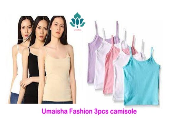 3 Pcs Ladies Camisole For All Season Use Cotton Cami Dress Tank tops .