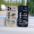 【Solitary waves】INS Hot Off AIR Sports Shoes Brand Phone Case For iphone 12 11 13Pro M X XS Max XR 7 8 Plus SNEAKERS white label soft Back Cover. 