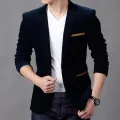 2021 Autum Velvet Wedding Dress Coat Mens Blazer Jacket Fashion Casual Suit JacketStage DJ Men's Business Blazers Costume Homme. 