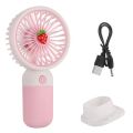 Cute vegetable and fruit handheld portable mini fan with mobile phone holder function charging fan, suitable for outdoor or indoor student dormitory office desks.. 