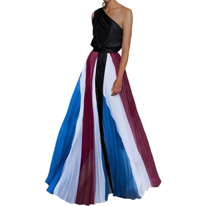 Banquet%20Dress%20Contrast%20Color%20Gorgeous%20Women%20Dress%20-%20Image%207