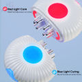HEGRUS Electric Scalp Massage Applicator Hair Care Scalp Treatment Massager Medicine Red/Blue Light Vibrating Massage Scalp Applicator Serum Oil Apply Minoxidil Hair Fixer Hair Growth Applicator Liquid Guiding Comb. 