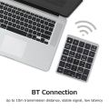 28 Keys Wi-rel-ess Blue-tooth Numeric Keyboard Portable Financial Accounting Office Keyboard Rechargeable For Laptop Tablet PC. 