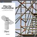 20 Pieces Fixing Shelf Scaffolding Parts Steel Small Scaffolding 12mmx45mm.
