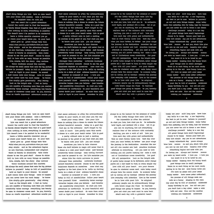 【LuckyBabyFans Store】(NEW)8Pcs English Word Small Talk Bless Saying Kawaii Aesthetic Happy Planner Diary Journal Stationery Scrapbooking Stickers