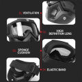 Safety Goggles Mask Wind, Dust, Protective Face Adjustable & Flexible Mask Helmet Mask For Biker Bike Rider. 