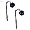 Metal L Rod Ball Musical Instrument Spare Parts for Drum Player Universal 40mm.