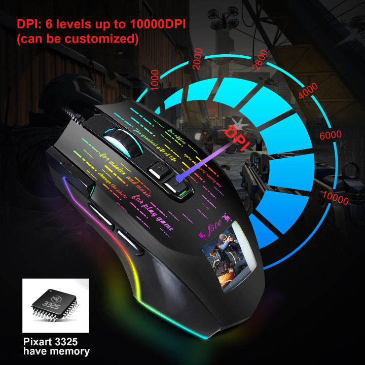 HXSJ%20J500%20USB%20Wired%20Gaming%20Mouse%20RGB%20Gaming%20Mouse%20with%20Display%20Screen%20Six%20Adjustable%20DPI%20for%20PC%20Desktop%20Laptop%20Mouse%20PUBG%20Gamer%20-%20Image%208