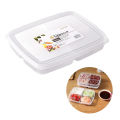 Refrigerator Frozen Meat Four-compartment Storage Box Food-grade Freezer Box Vegetable Plate Fresh-keeping Box. 