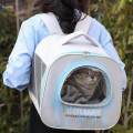 Cat Cats Bag, when Going Out, Travel Bag, Unique Breathable with Shoulder Strap blue. 