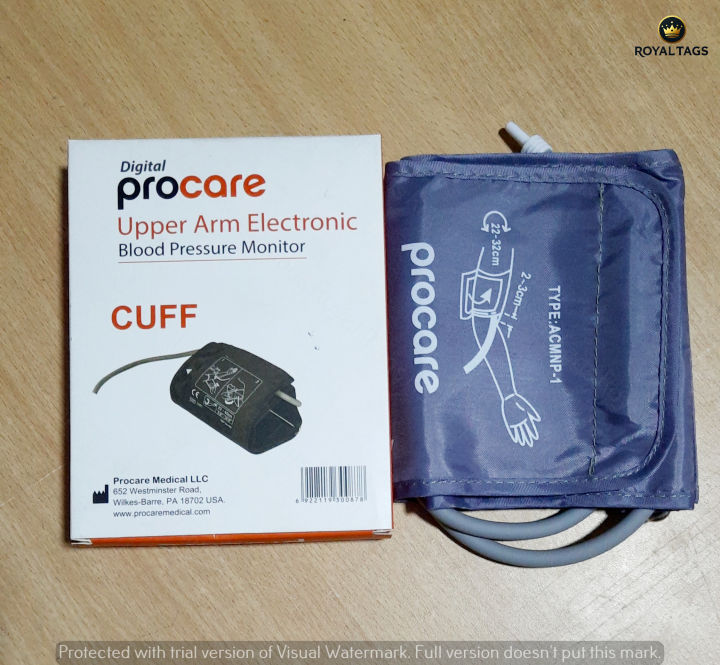 Procare 22-32 Cm Large Digital Blood Pressure Monitor Cuff Single tube Tonometer Cuff For BP meter - Blood Pressure Machine