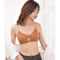 Women underwear sports bra thread bra Crossed shoulder strap bra beautiful back bra wireless bra wrapped chest seamless bra soft bra. 