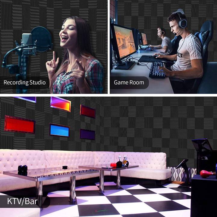 soundproof%20wall%20panels-24%20x%20black%20acoustic%20foam%20board-Black%20-%20Image%206