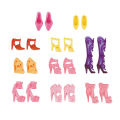 [Gifts for your Angel] Barbie Doll shoes Barbie Doll Accessories 10Pcs/Set Fashion Shoes Ornaments Shoes Accessories for Barbie Doll Best Gift Girl Toy (doll not included). 