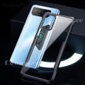 For Asus Rog 6 Case Transparent Clear Protector Soft Frame Hard Armor Cover Casing Hp Asus Rog Phone 6 Phone Case Cover. 