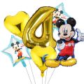 1set Mickey Minnie Balloons Baby Shower Birthday Party Decorations 32inch Number Cartoon Mickey Mouse Balloon Kids Toys Globos. 