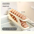 1PCS Refrigerator-Egg despensir Automatic-Egg Dispenser Plastic Rolling-Egg Holder Kitchen Organizer. 