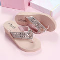 2024 Summer Bathroom Slippers Women Platform Flip Flop Outdoor Beach Shoes Light Sandals Slides Women Flip Flop Shoes for Women. 