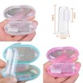 Baby Finger Toothbrush Silicon Toothbrush+Box Children Teeth Clear Soft Silicone Infant Tooth Brush Rubber Cleaning Baby Care. 