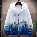 Sun Protection Clothing Men and Women Couple's Ice Silk Cool Wind Shield Coat Summer Ultra-Thin Quick-Drying Sunscreen Coat Air Conditioning Shirt.