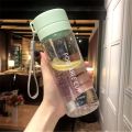 800ml/600ml Large Capacity Sports Fruit Lemon Juice Drinking Bottle Infuser Clear Portable Plastic Water Bottle.